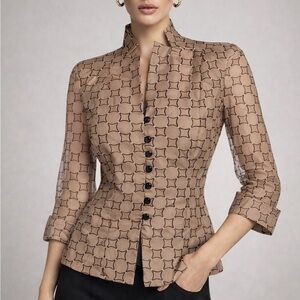 J.R. Nites By Carol Lin Formal Shiny Blazer (633)